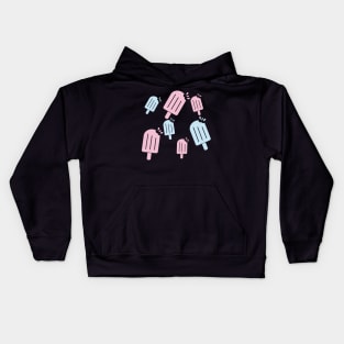 cotton candy popsicle pattern Kids Hoodie